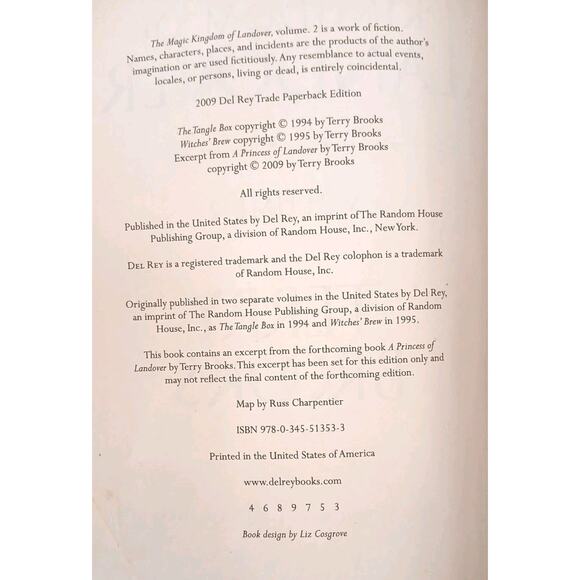 2 Books Terry Brooks The Magic Kingdom of Landover Vol 1 & 2 Princess Paperback - Picture 8 of 8